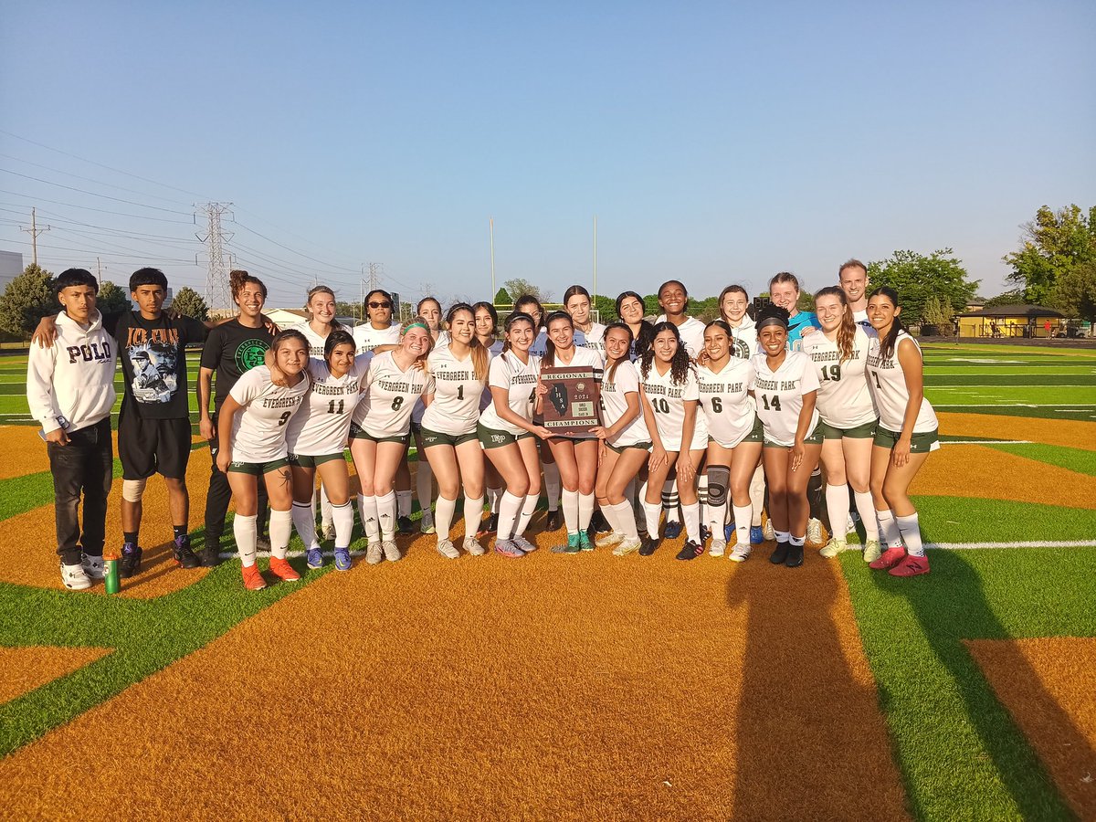 Evergreen Park 2, St Laurence 1 final Class 2A regional championship. EP wins program's first regional title. Down 1-0, Mustangs rally over final 25 minutes. Jade Rubalcava and Noreima Hernandez goal each, GK Abby Kupscuk 12 saves in huge game. EP vs TP in Tuesday's sectional.