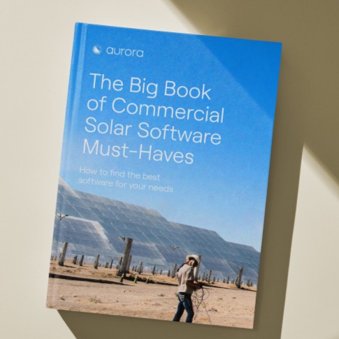 Level up your #commercialsolar business—we'll show you how. 😀 The Big Book of Commercial Solar Software Must-Haves is chock-full of information you need to help your team soar. Link in bio. #AuroraSolar #HelioScope