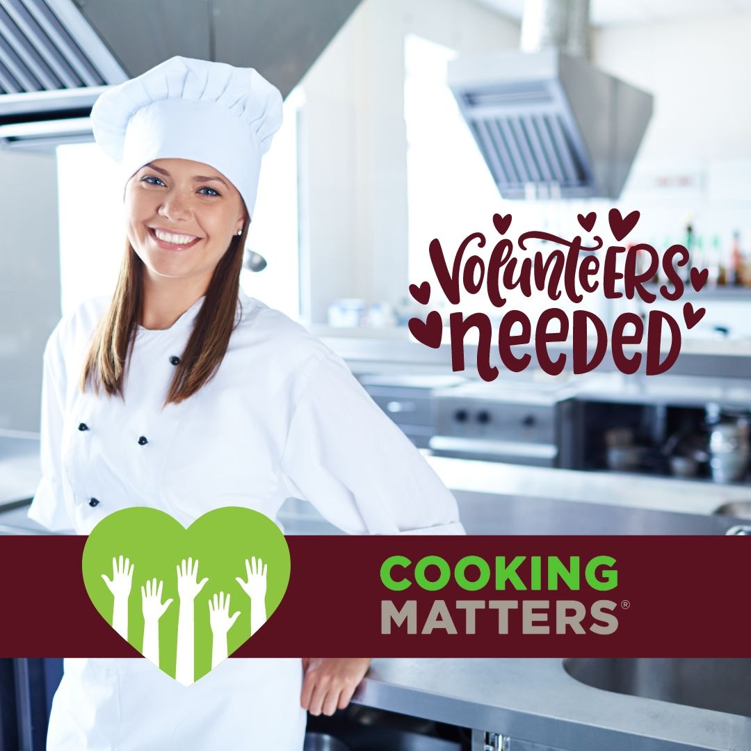 #CookingMatters is a program that teaches and provides resources that encourage healthy, affordable meals through a classroom setting. 

Can you share your cooking knowledge with others? 

See this and our other summer volunteering opportunities at foodbanklarimer.org/volunteer/