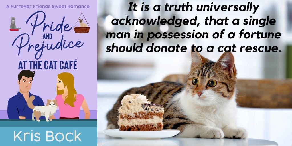“I thoroughly enjoyed this book. The story is fun and I had several laugh-out-loud moments – really out loud!' Enter the GoodReads #giveaway for 100 ebook copies of Pride and Prejudice at The Cat Café!  goodreads.com/giveaway/show/… #SweetRomance #Books #BookTwt #BookGiveaway #Romance