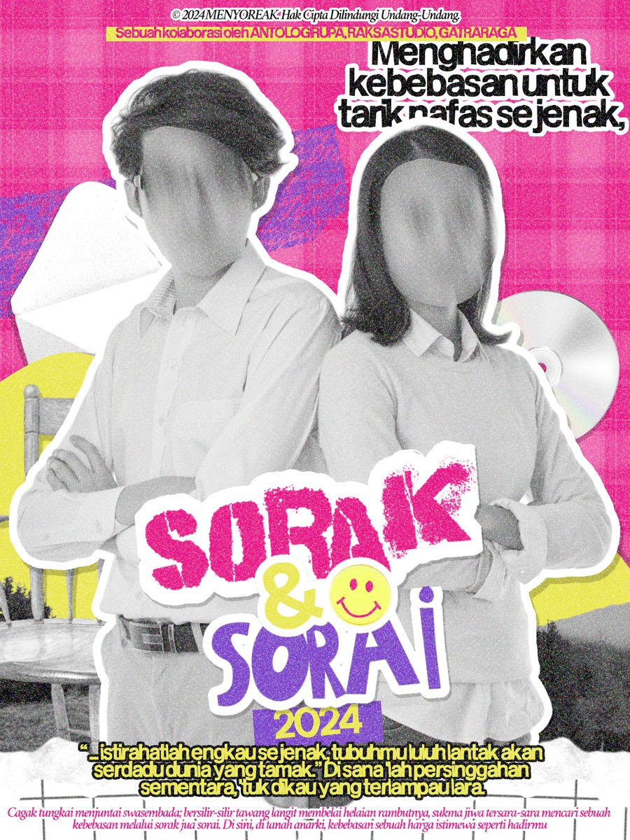 ᅠᅠᅠ
ᅠ
𝑆͟𝑂͟𝑅͟𝐴͟𝐾͟ &amp; 𝑆͟𝑂͟𝑅͟𝐴͟𝐼,

Kala jari kita tertaut,

“ ... Gelorakan jiwa yang terpaut dalam asa, membuka cagak lembar nirmala yang baru.” Di sana 'lah persinggahan sementara, 'tuk dikau yang terlampau lara.
ᅠᅠᅠ
ᅠ