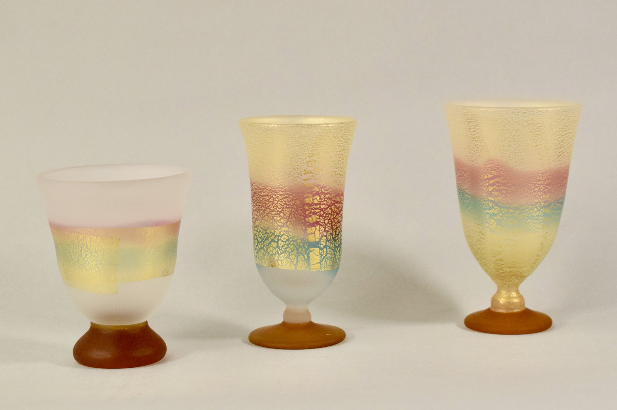 石井康治 手吹硝子 工芸 ガラスコップ グラス 酒器 タンブラー ぐい呑み 石井康治 手吹硝子 工芸 ガラスコップ グラス 酒器 タンブラー