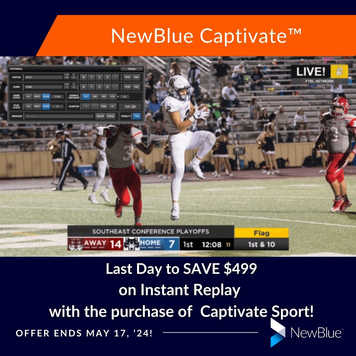 newbluefx's tweet image. Scores, Stats, Re-live the action with Captivate Sport
Exceptional graphics designed to deliver!
SAVE NOW: hubs.li/Q02xDCfc0

#NewBlue #CaptivateSport #BroadcastSoftware #LiveBroadcasting #SportsBroadcast #LiveStreaming #Broadcasting #LiveProduction #SportsCoverage