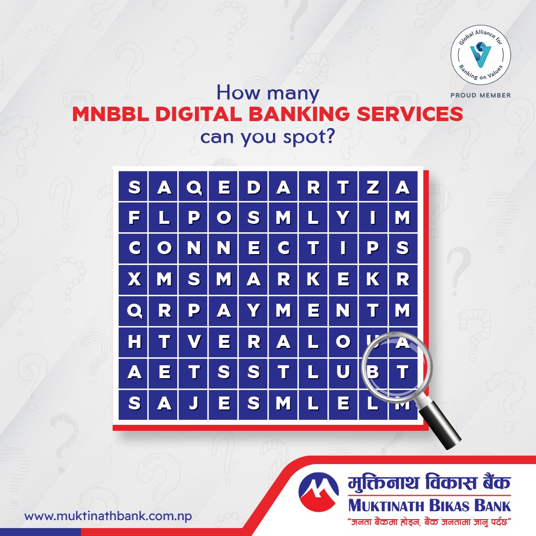HOW MANY MNBBL DIGITAL BANKING SERVICE YOU CAN SPOT🔎?

#muktinath #bestapp #MNBBL #offer #easypayment #onlinepayment #muktinathsmart #mobilebanking #bankingmadeeasier #swifter #faster