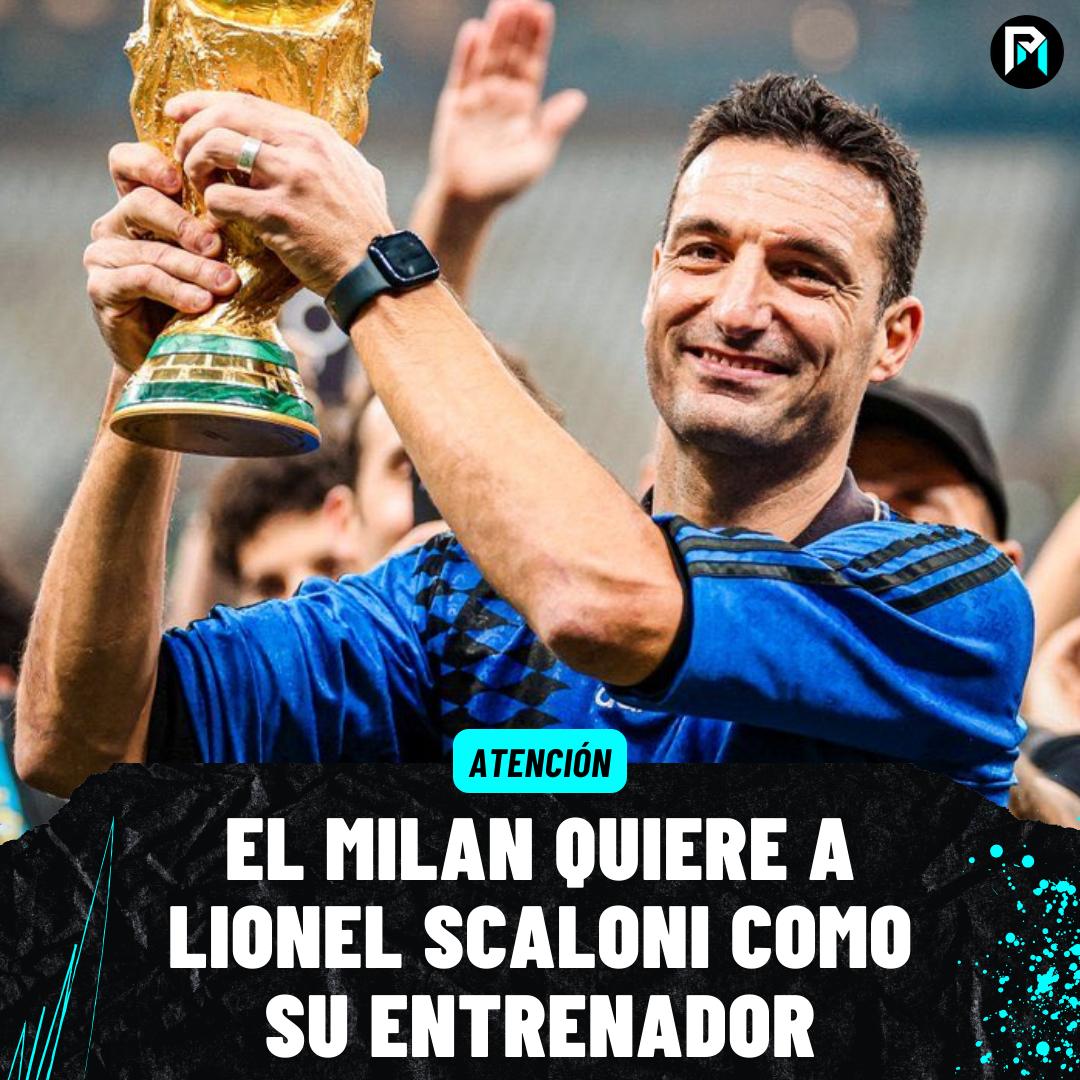 😱🇮🇹 Según @gazzettadellosport, el Milan LLAMÓ a Lionel Scaloni para ofrecerle ser el nuevo DT del equipo. Por ahora, el mayor candidato para dirigir al club italiano es Paulo Fonseca.