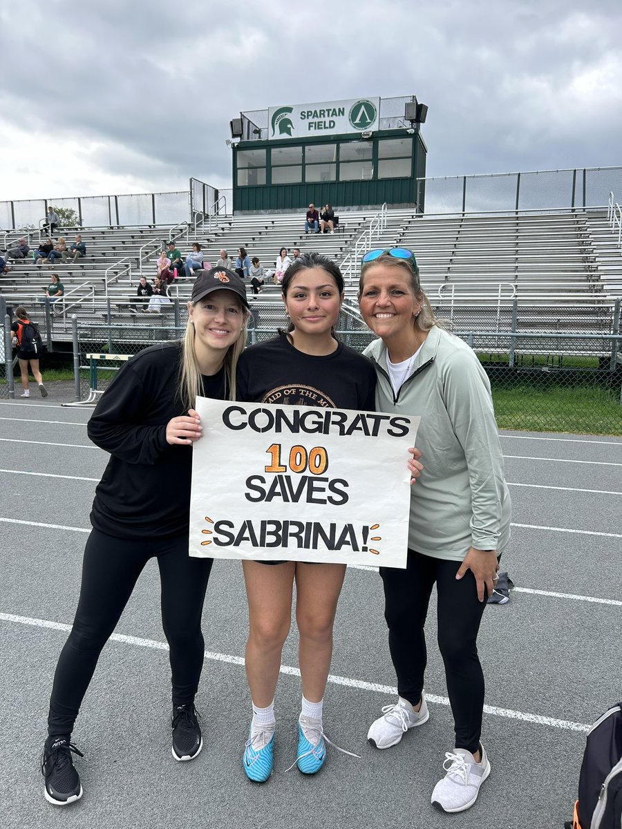 Congratulations Sabrina on 100 saves 🖤🧡🥍 keep up the great work!!!!