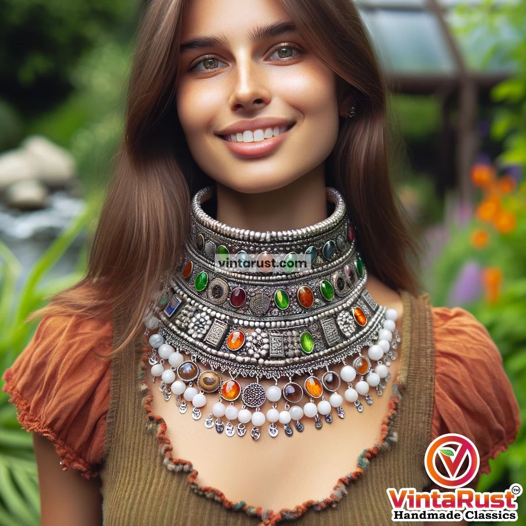 Feast your eyes on this stunning necklace, adorned with vibrant gemstones and intricate details. Visit us at buff.ly/2WN78r1 to explore more! #gems #necklace #beadednecklace #necklacelover #necklaceshop #gemstonejewelry #jewelry #neckmess #necklaceoftheday #jewelryaddict