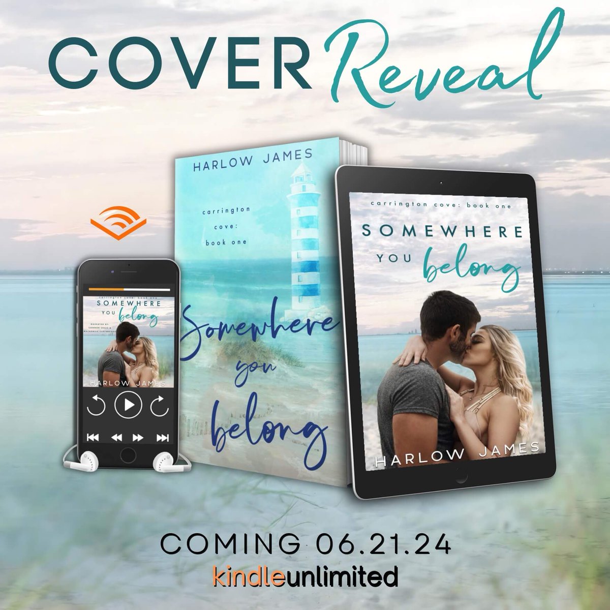 ✨Cover Reveal: SOMEWHERE YOU BELONG by Harlow James coming 6/21! #PreOrderNow mybook.to/somewhereyoube… #bookish #theauthoragency