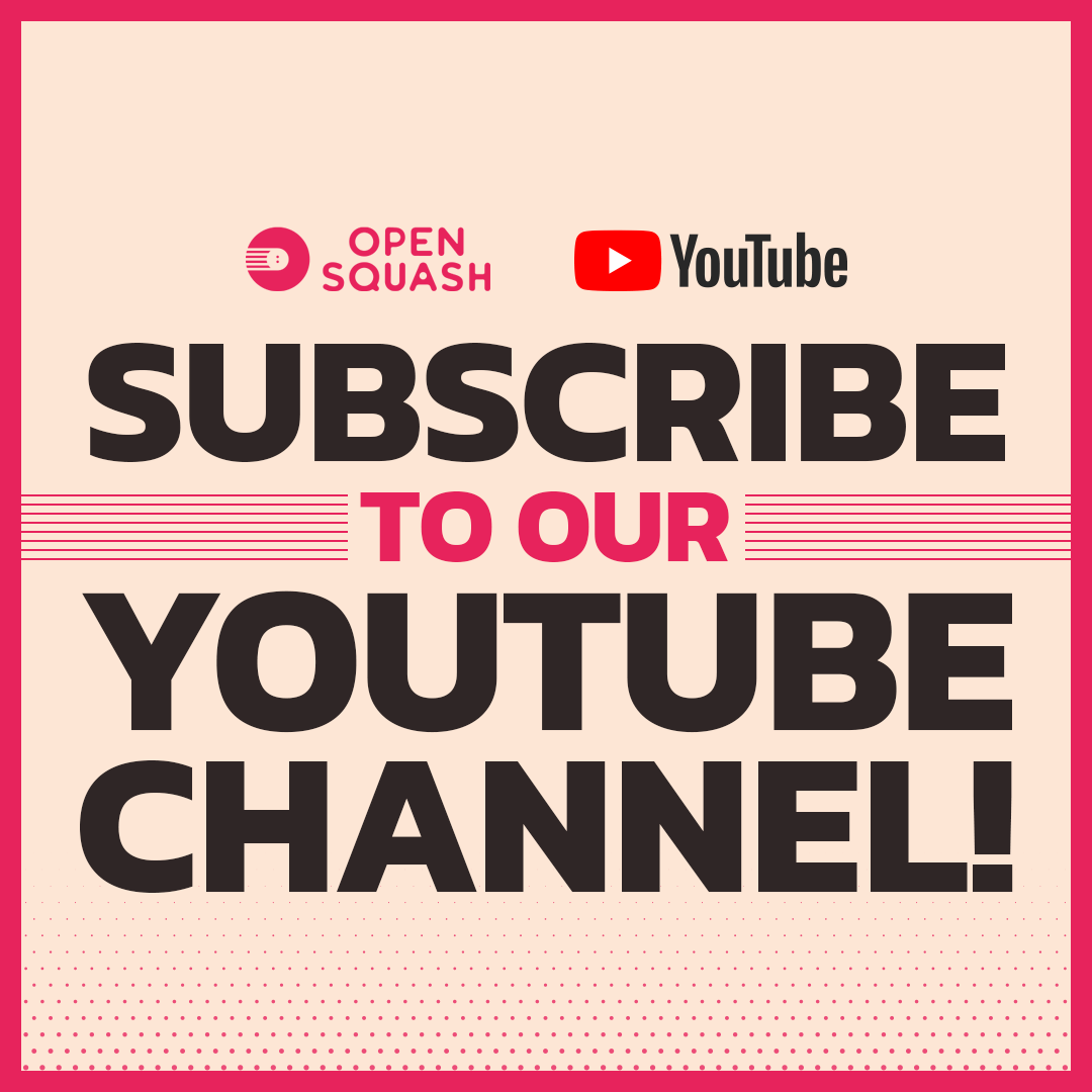Make sure you subscribe to our YouTube channel @weareopensquash where we've launched our newest series, "Boast About It", where we'll be sharing inspiring stories from squash enthusiasts, coaches, and players. Don’t miss out—subscribe today and be part of the journey!💙