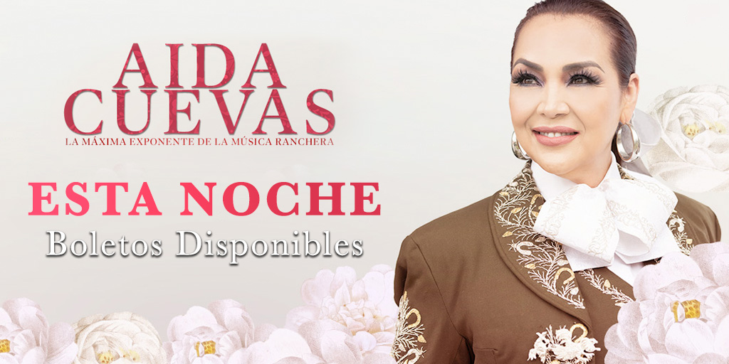 🎙️Hoy cantamos las rancheras con @AidaCuevas 🥳 🎟️🎟️Boletos disponibles en taquilla. ⏰Horarios. Estacionamiento: 20:30 h Puertas: 21:30 h Show: 22:30 h