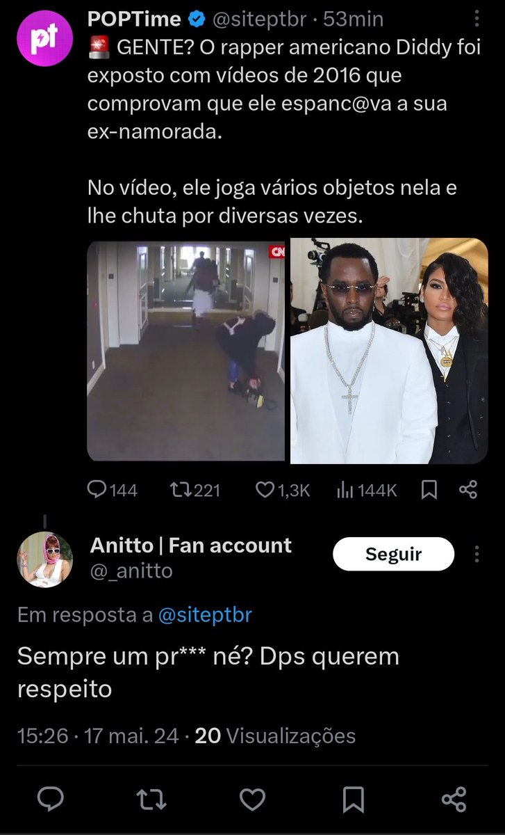 tô começando achar que anitter que ainda segue esse lixo não é por ser anitter não, é questão de identificação com o mau carátismo mesmo. tem que dar block nele e em anitter que segue também.