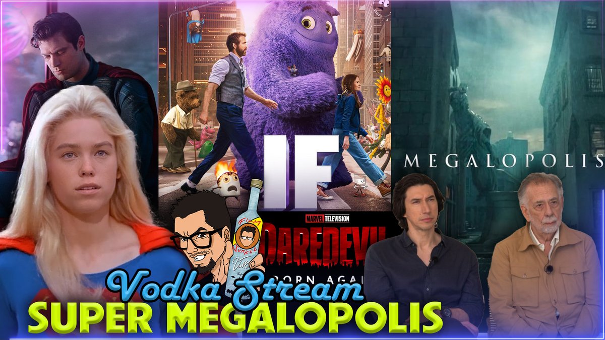 It's FRIDAY! Time for drinks and nerdy talk. Going to be talking #Supergirl and #Superman, #Megalopolis controversy, Upfront presentations and more! See ya at 7:00 PM PT youtube.com/live/8ECbr53dc…🔗