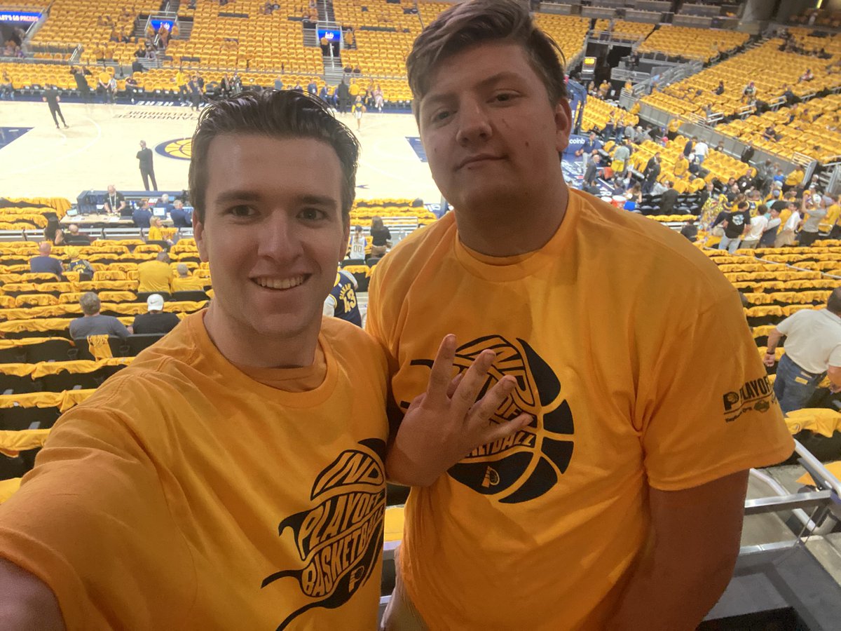My first ever experience playoff game! Let’s send it to Game 7! #Pacers