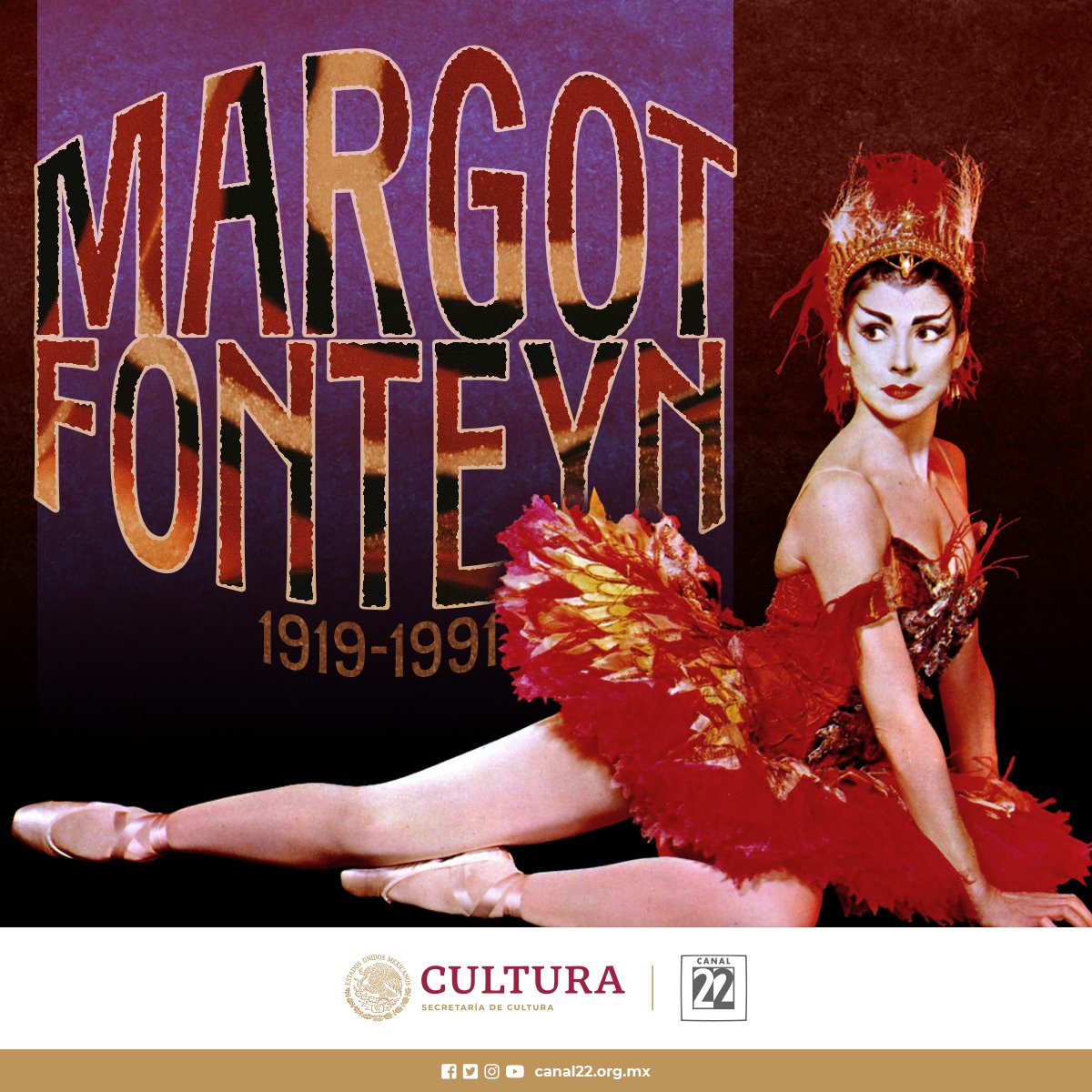 #El22Recuerda el nacimiento de Margot Fonteyn, célebre bailarina y representante del ballet clásico. 🩰✨