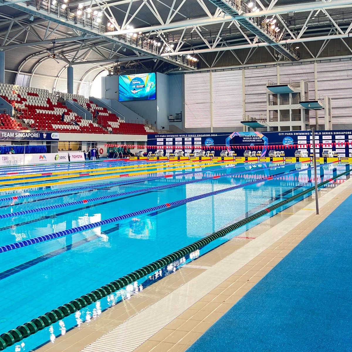 HERE WE ARE AGAIN! 🏊🏼‍♂️🏊🏼‍♀️ The Day 2 of races at the @Citi #ParaSwimming World Series Singapore 2024 is about to begin. 🗓️ 6 events are scheduled for this heats session: 📌 400m freestyle (M/W) 📌 50m & 100m breaststroke (M/W) 📺 Watch live: bit.ly/4dMdBoE #Paralympic