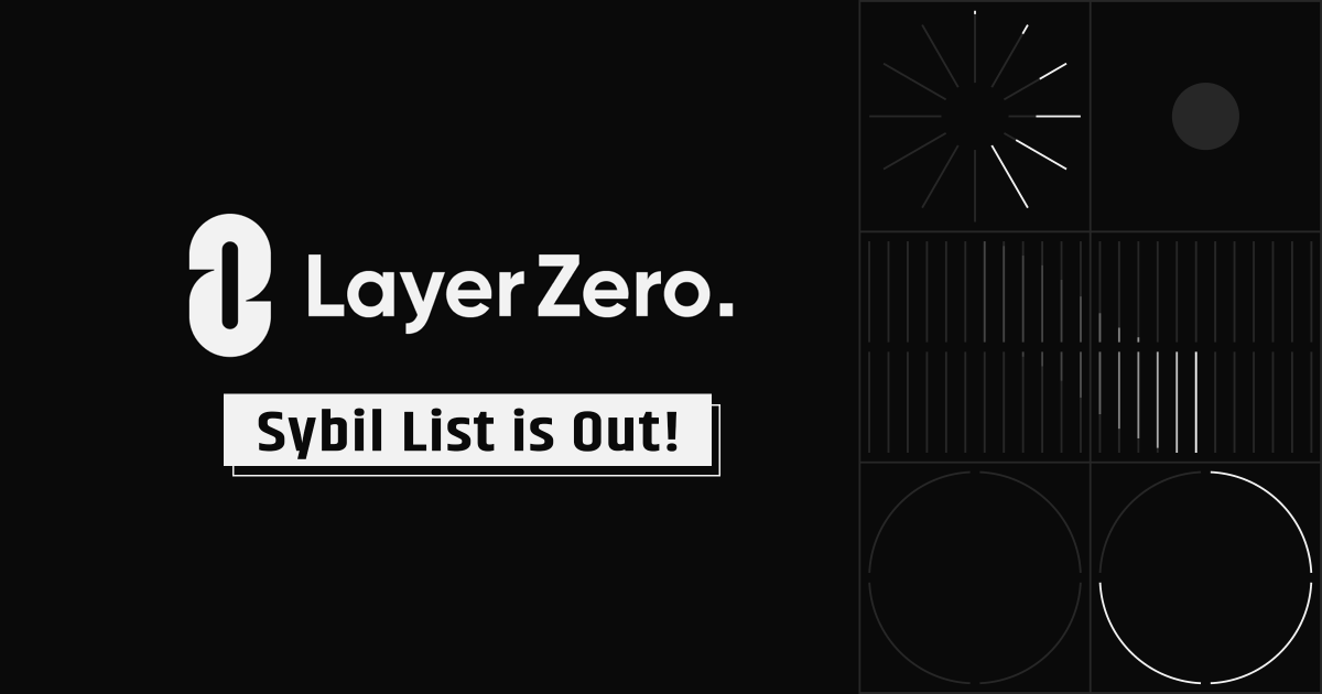 Crypto_Pranjal's tweet photo. LayerZero Sybil List is Out! Check if Your Wallet is a Sybil! ❌✅

Full list: https://t.co/lFPbRUEIrS

Open the link > Click on "View raw" and download the CSV file to check.

800K wallets are identified as potential sybils.

Note: This list is preliminary. It aims to remove large clusters of addresses from bounty hunting eligibility. For example, an address could be removed from the sybil list as LayerZero updates the methodology.

The final sybil list will be released after May 31st, once bounty hunting has closed.