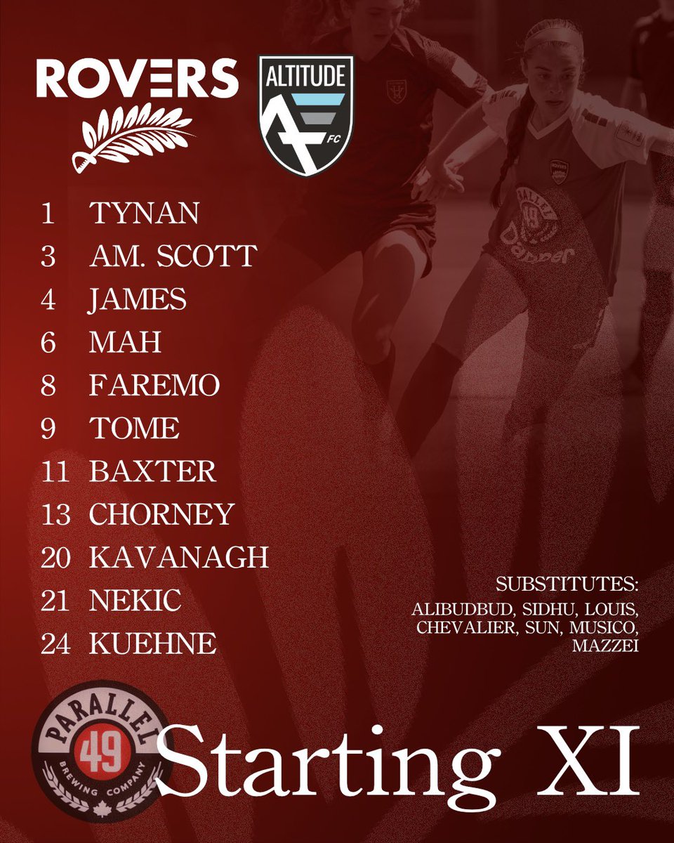 Starters for our home opener. #WeAreRovers #TogetherOne