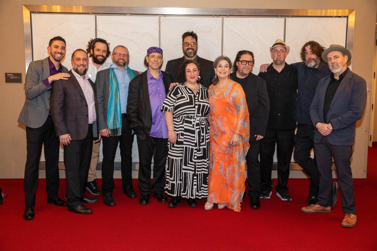 RecordingAcad's tweet photo. In celebration of Jewish American Heritage Month, it was a joy to co-present the Jewish American Heritage Concert, produced by the @weitzmanmuseum, at The @kencen, featuring artists Frank London’s Klezmer Brass Allstars, Susana Behar, Yoni Battat, Yosef Goldman, and a joint finale with all performers. 🎶 #OurSharedHeritage