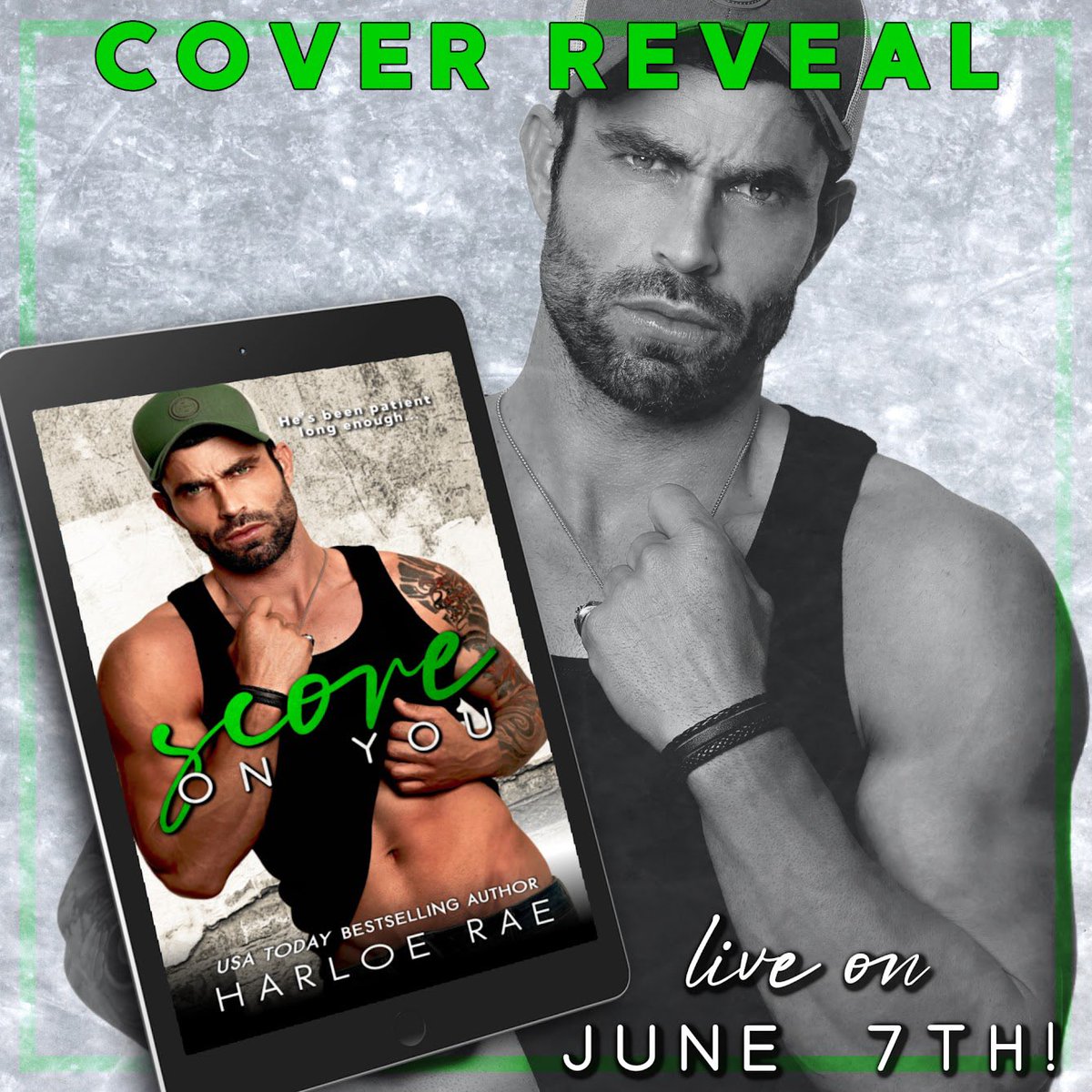 Get ready for the cover reveal of Score on You by @harloerae! Don't miss out on this captivating tale of choice, courage, and unexpected love! Stay tuned for the release on June 7th! Pre-order your copy now: book.harloerae.com/ScoreOnYou