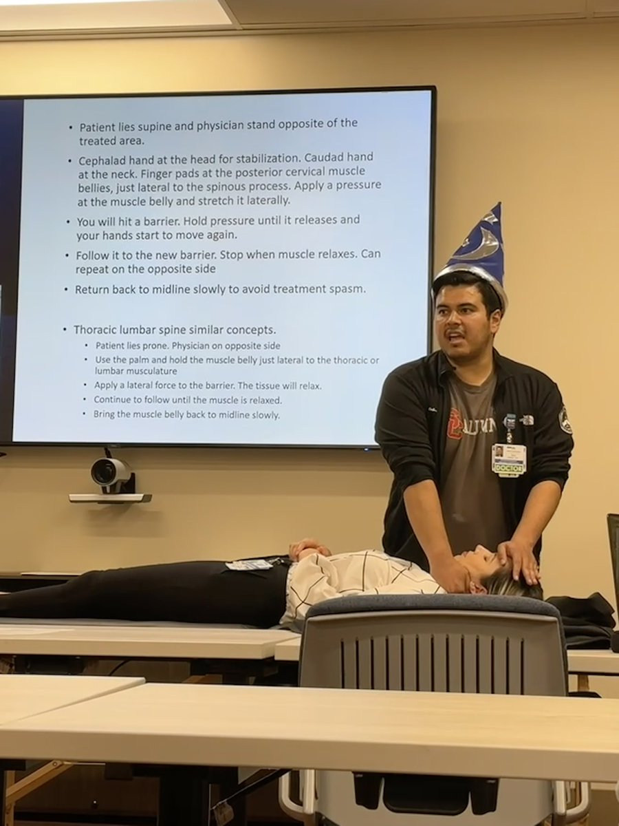 Got to embrace being a Bone Wizard at conference yesterday and spoke about Osteopathic Manipulation in the Emergency Department. Even got to bust out my med school OMM table! #omm #omt #osteopathicmedicine #emergencymedicine #DOctor