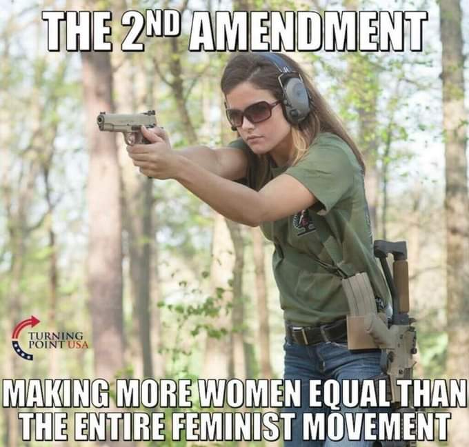 The 2nd amendment has done much more in defending women than the feminist movement ever has.
AGREE?
DISAGREE?