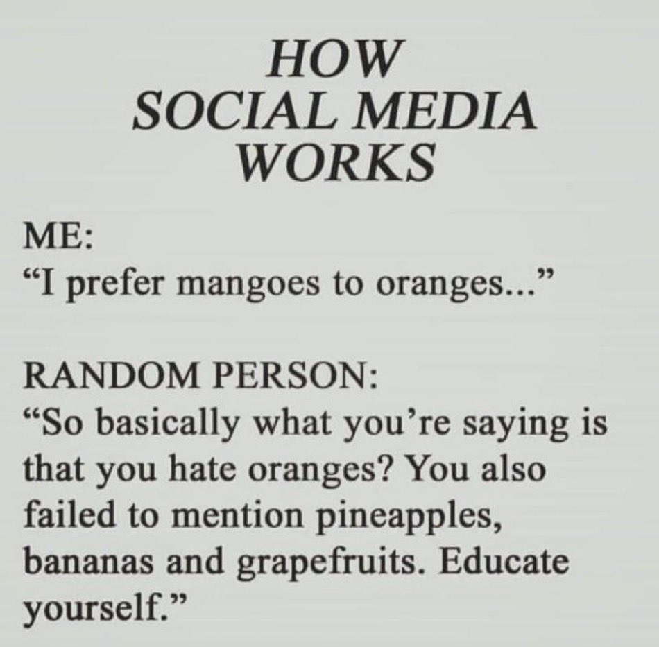THIS is sooooo true 😂 PS - I really hate mangoes 🥭 🫣