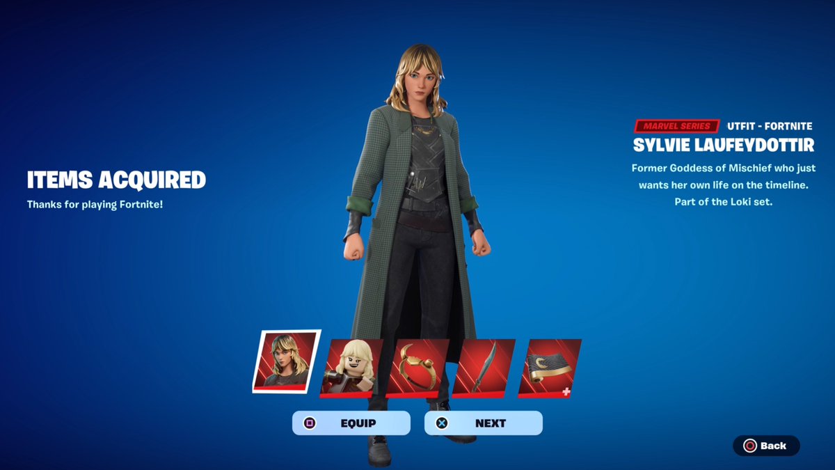 FortniteFNLK's tweet photo. Fortnite Sylvie Laufeydottir Skin Giveaway

To Enter: 
❤️♻️ LIKE &amp; RETWEET
📲 FOLLOW @ForkniteStatuss 
✅ COMMENT “DONE”

USE CODE ‘FNLK’ #ad https://t.co/G0V7RozHCp