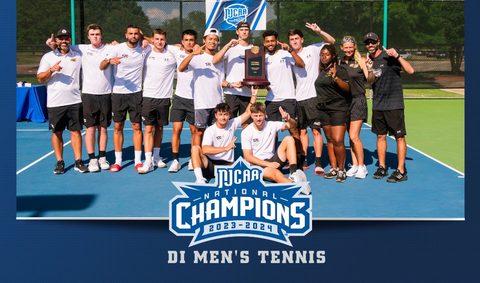 𝑵𝒂𝒕𝒊𝒐𝒏𝒂𝒍 𝑪𝒉𝒂𝒎𝒑𝒊𝒐𝒏𝒔!☑️ Tyler claims the 2024 #NJCAATennis DI Men's National Championship in Plano, TX. 🎾 Read more ⤵️ njcaa.org/sports/mten/20…