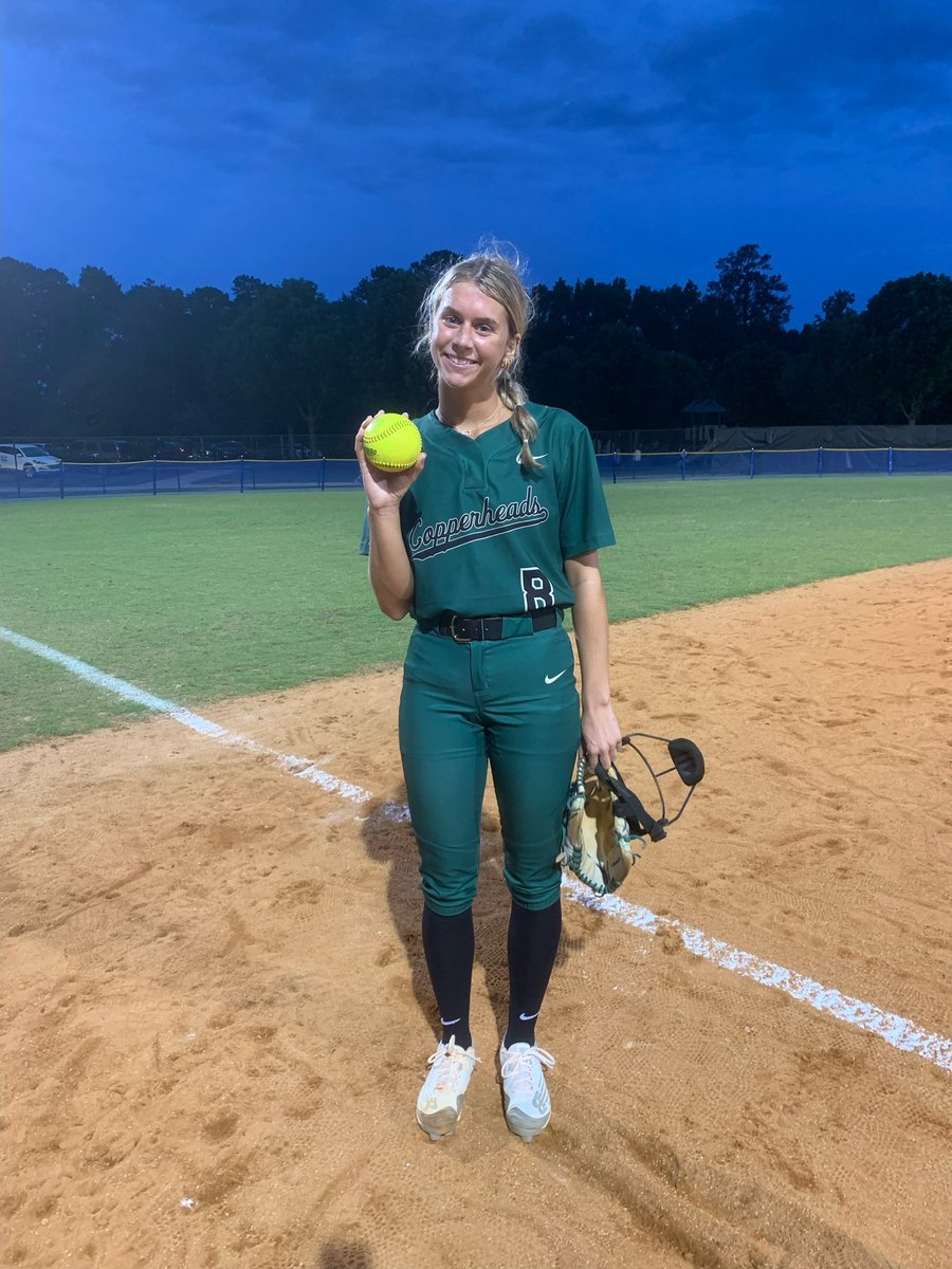 Lady Copperheads go to North Augusta and take care of business by a score of 6-0. @chloeburger88 throws a shut out. @AWilson2024 goes 4-4 to help the Copperheads offensively. One game down and one 1 more to go. Play at home Saturday at 1:00. #RTDPTR