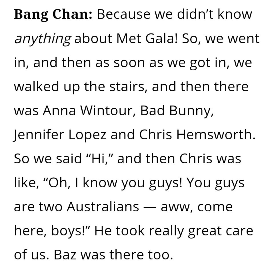 YOURE TELLING ME CHRIS HEMSWORTH ALREADY KNEW SKZ?????? HE KNEW CHAN AND FELIX ???😭😭😭