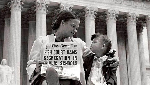 Today in history, 1954: The U.S. Supreme Court hands down a unanimous decision in Brown v. Board of Education. The Court overturned the “separate but equal” doctrine of Plessy v. Ferguson, ruling that racial segregation in public schools is unconstitutional. /1 #ResistanceRoots