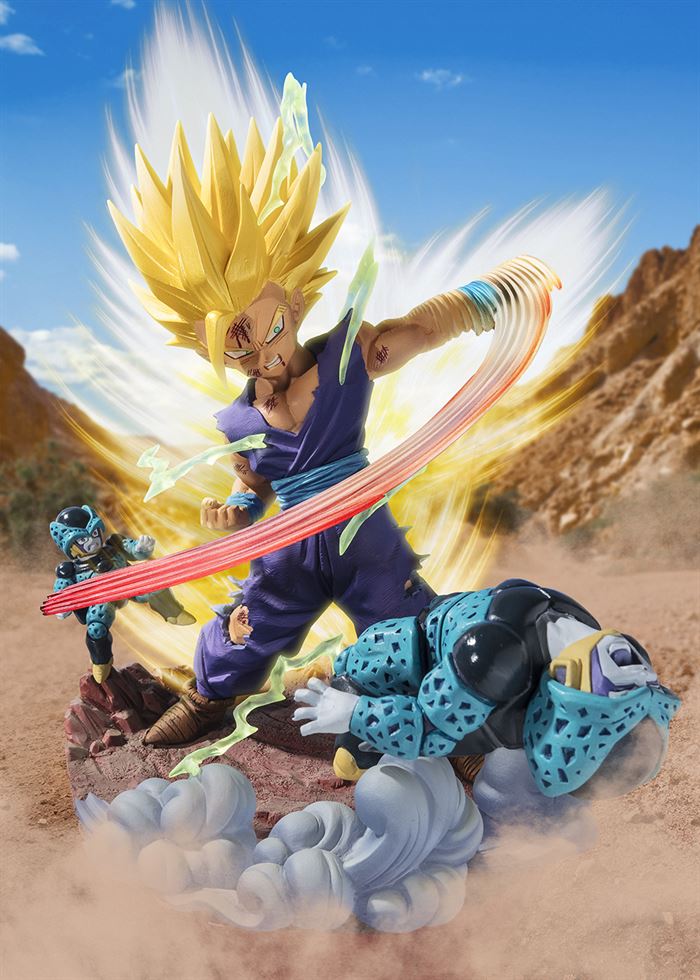 Super Saiyan 2 Son Gohan from Dragon Ball Z joins FiguartsZERO [Extra Battle]! The fight Son Gohan had with the Cell Juniors when he first awoke into Super Saiyan 2 is beautifully represented with a dynamic sculpt and coloring. 🔥 GET: got.cr/gohanfiguartsz…
