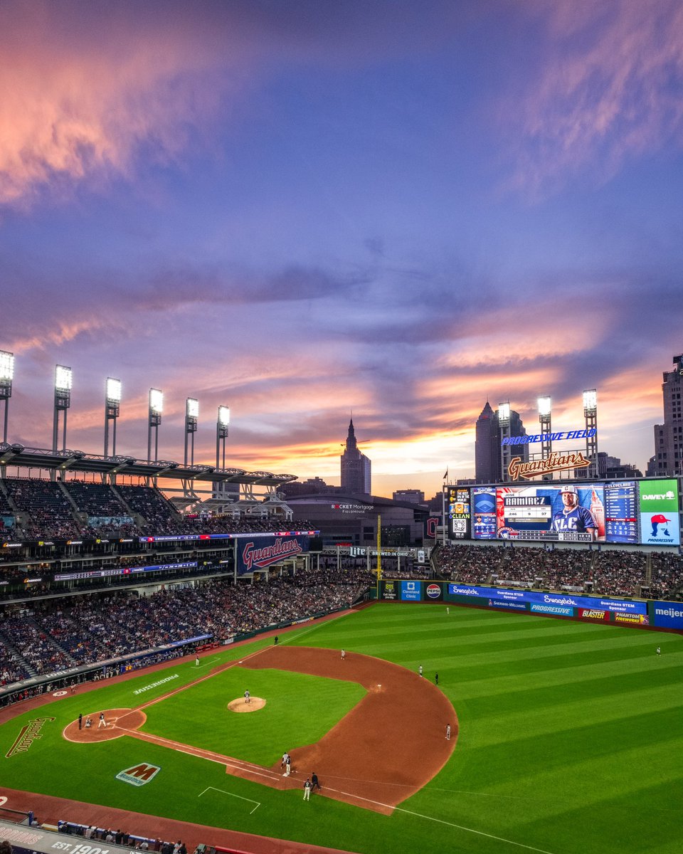 Tonight’s Baseball Skies in Cleveland, OH