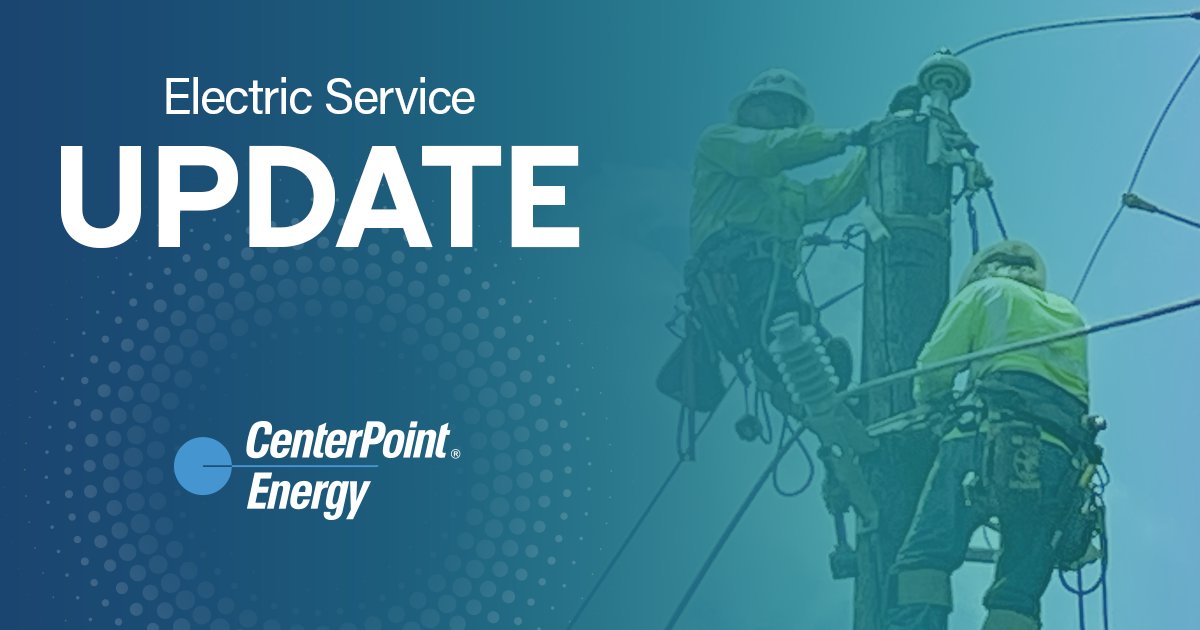 #Houston: As crews continue to uncover damage and encounter new challenges while making repairs across our electric service area, restoration may take more time than customers typically experience. We appreciate your understanding and patience as our crews continue to work hard…