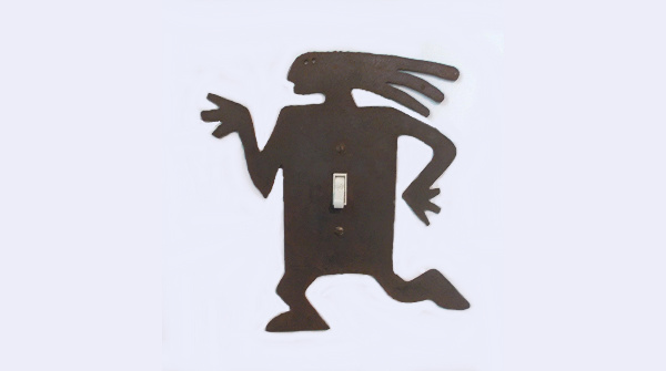 Rusted Steel Kokopelli Handmade Light Switch Plate - FREE SHIPPING ►tworlddesign.etsy.com/listing/817202…………… — #homedecor #Kokopelli #handmadeRT #uniquegifts #folkart #etsyshop #shopetsy #FreeShipping #trendy #uniqueart #folkartgifts