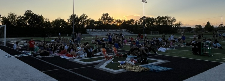 Movie Night on the field! Thanks to Leadership Class for organizing!