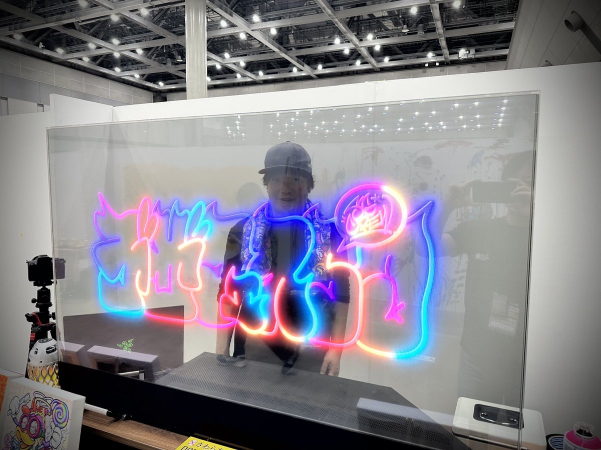 sgcrew__'s tweet photo. ライブペイント 兼 フォトスポット設置完了🥫A260でお待ちしてます🫡
#デザフェス59 #sgcrew https://t.co/3W9UFwXHtv