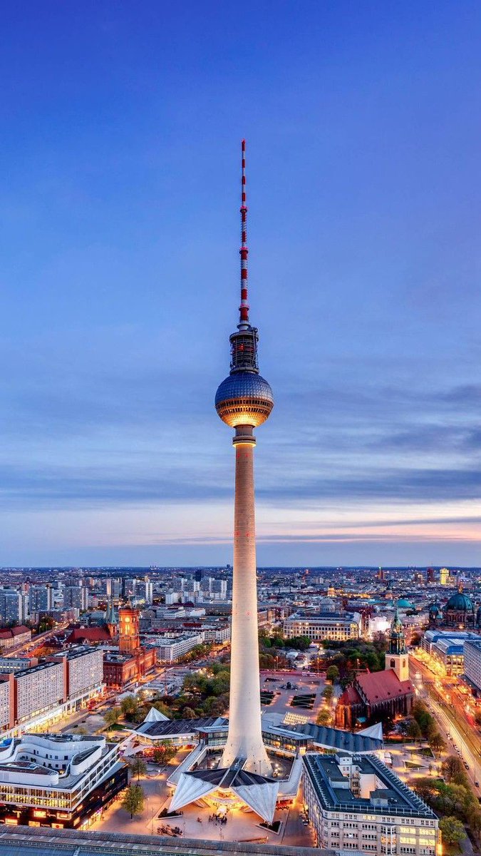 The Fernsehtrum (TV Tower), in central Berlin, Germany, was constructed between 1965 and 1969 by the German Democratic Republic, or East Germany. It was intended to be both a broadcasting facility and a symbol of Communist power.