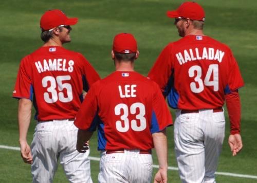 Aaron Nola Ranger Suarez and Zack Wheeler