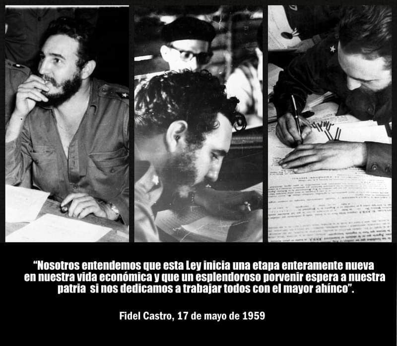 🎙️ #FidelCastro “Nosotros entendemos que esta Ley inicia una etapa enteramente nueva en nuestra vida económica y que un esplendoroso porvenir espera a nuestra patria si nos dedicamos a trabajar todos con el mayor ahínco”. #AgroalimPorCuba 🇨🇺