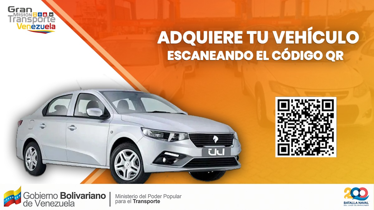 #AgarraDato | ¡Adquirir un vehículo nunca fue tan fácil y seguro! Tan sólo escanea el siguiente código QR, te llevará a un formulario donde podrás escoger el modelo de auto, color y la modalidad de pago ¡Sin intermediarios, ni listas de espera! #LaGMTVzlaIndetenible