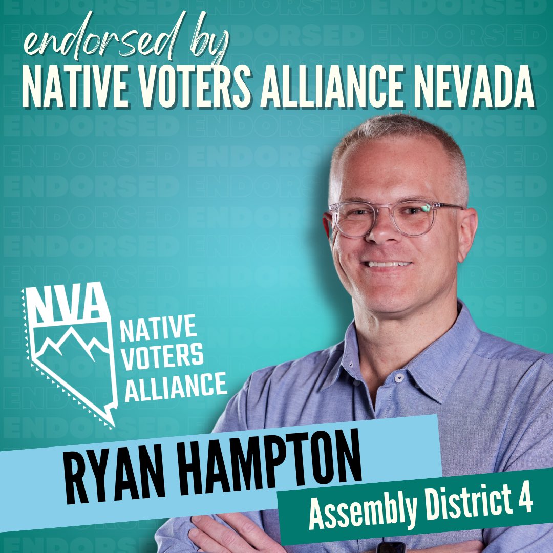 I look forward to standing with @nva_nevada in the legislature—working together to advance the rights and priorities of our Indigenous communities. Profoundly grateful for this endorsement.