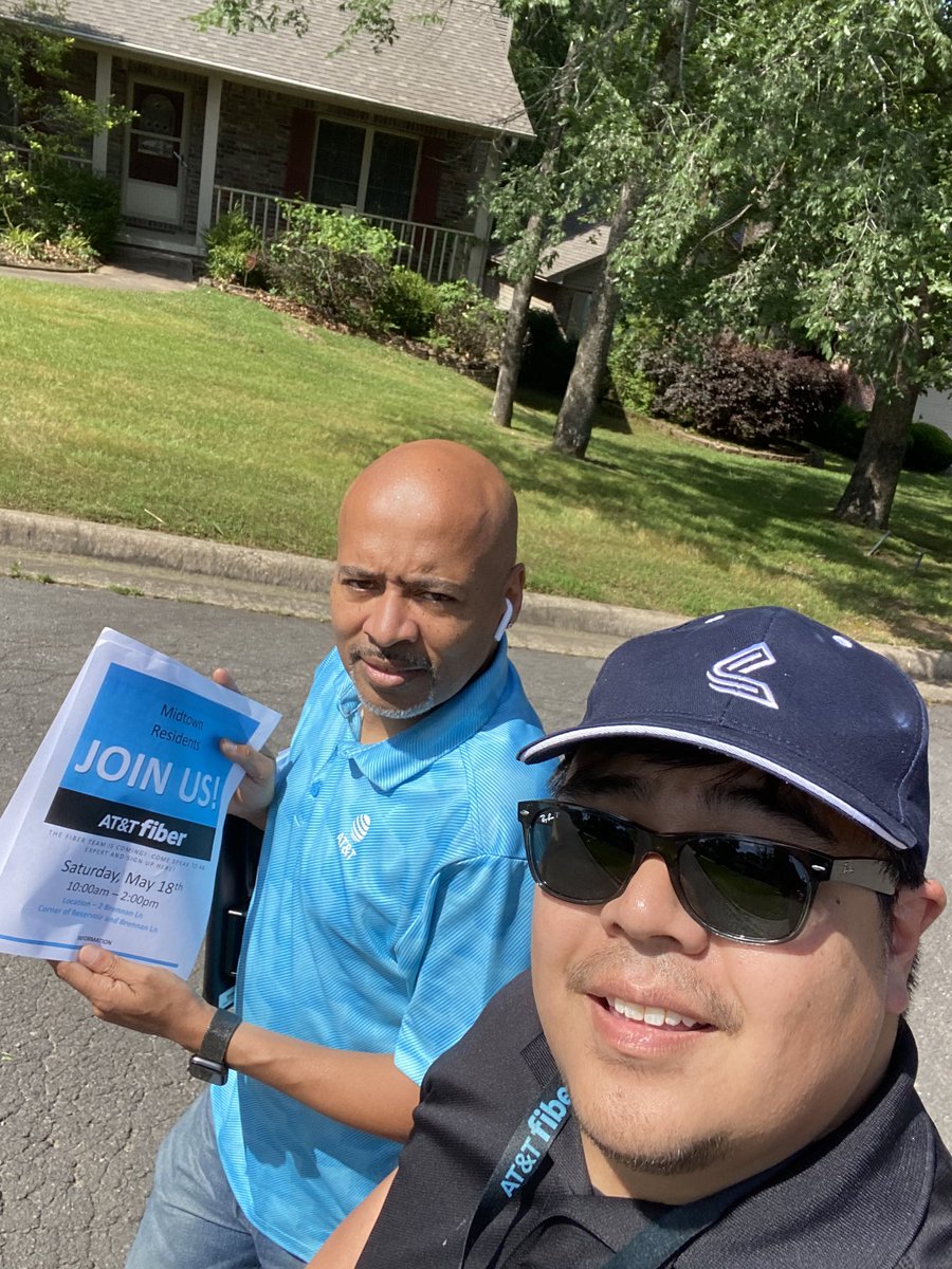Another beautiful day spent spreading the word about #attfiber 

<a href="/AlexusRoberson1/">Alexus Roberson</a> <a href="/Kristin_Lummus/">Kristin_Lummus</a>
<a href="/Farzad_Farokhi/">Farzad Farokhi</a> <a href="/AlyssaMoore_12/">Alyssa Moore</a>  <a href="/BLawson87/">Brandon Lawson</a> <a href="/WesleyKyleNeal/">Wesley Kyle Neal 🌵</a> <a href="/KAMOkonnects/">𝐾𝐴𝑀𝑂</a>