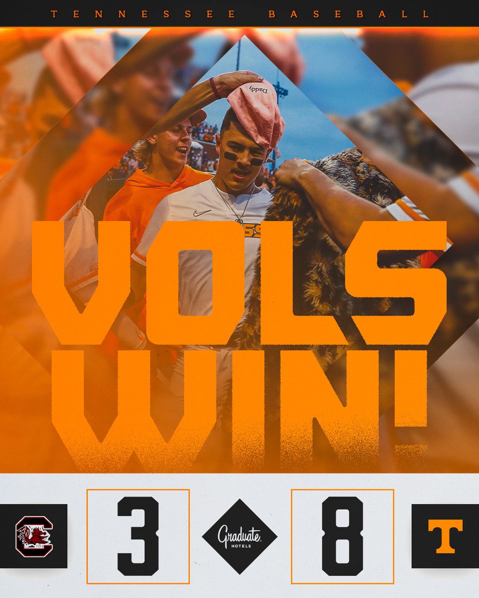 NINE STRAIGHT SERIES WINS!! A vintage Beam outing. Eight combined runs in the 7th and 8th. We'll go for the sweep tomorrow! #GBO // #OTH // #VolsWIN