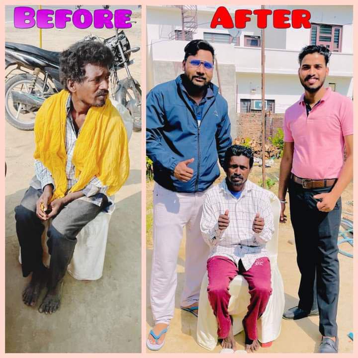 There are so many mentally unstable people roaming on d streets in the world. Helping those lost people, getting them treated &reuniting them with their families is a noble deed as done by Dera Sacha Sauda volunteers with the guidance of Saint Ram Rahim. #SpiritOfHumanity