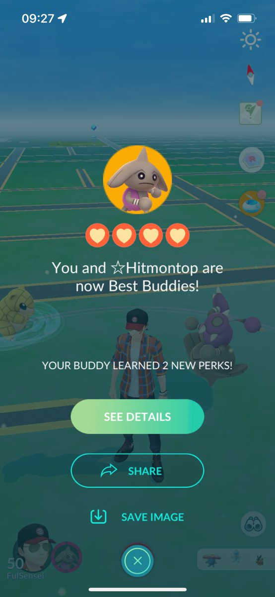 Got one more! Shiny Hitmontop became my #NewBestBuddy ✨ and now I have 252 #BestBuddies