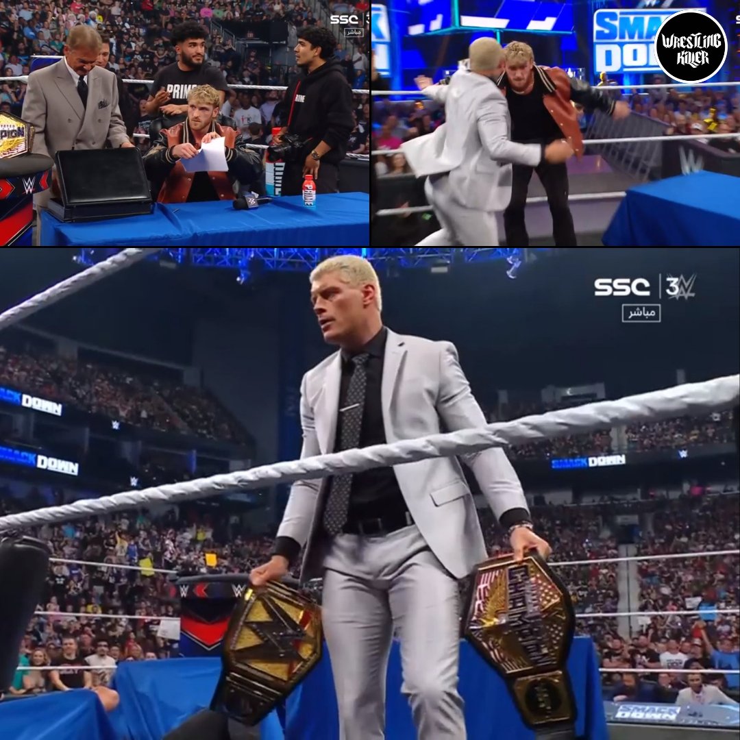 Logan Paul did not agree to put his United States title on the line, Cody vs Logan will only be for the Undisputed #WWE Championship #SmackDown #WWEKingAndQueen