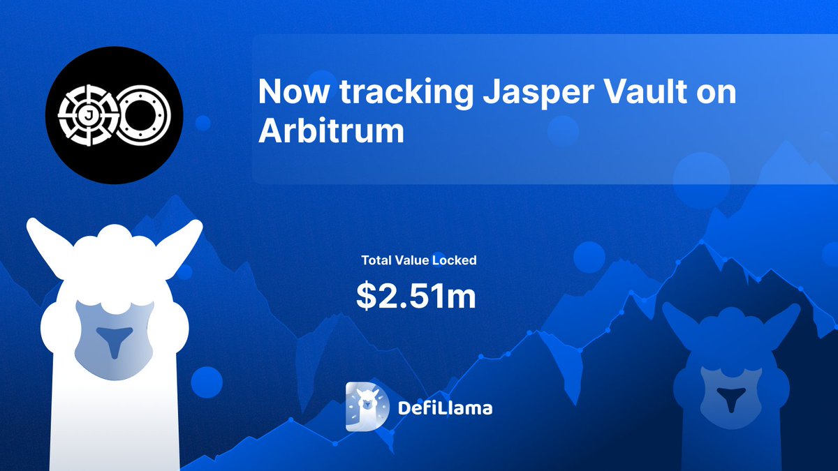Now tracking @jaspervault on @arbitrum 

Jasper Vault is a peer-to-peer interoperable options protocol