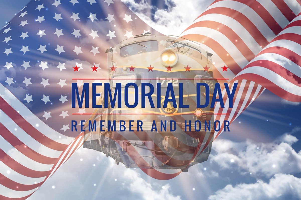 Honoring Our Heroes: Memorial Day Weekend Special May 24th - 27th, experience our journeys with an exclusive 50% discount on Standard Dining and Standard Coach reservations. Details on our FB page. 🦅❤️🤍💙🇺🇸 #trains