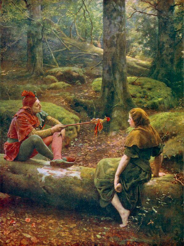 Nella foresta di Arden John Collier 1892 😊☀️⛵buongiorno 🌎🙌